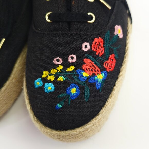Keds x Rifle Paper Co. Women's Embroidered Canvas Platform Sneakers - Picture 4 of 9